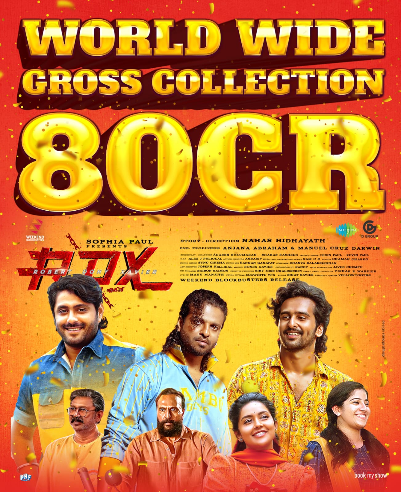 80 കോടി ക്ലബിൽ ഇടം നേടി ആർ ഡി എക്സ്!